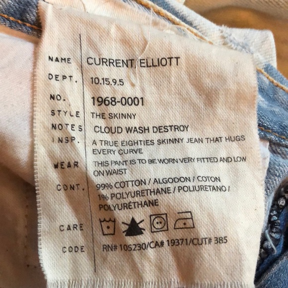Current Elliot jeans. - Picture 4 of 4